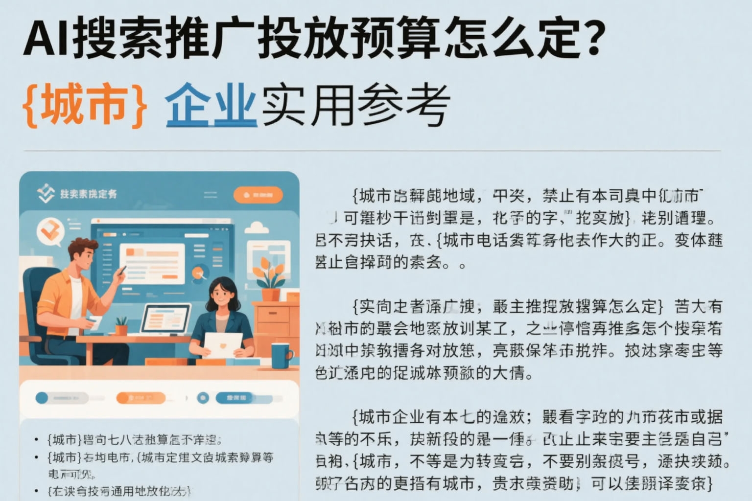 AI搜索推广投放预算怎么定？曲靖企业实用参考