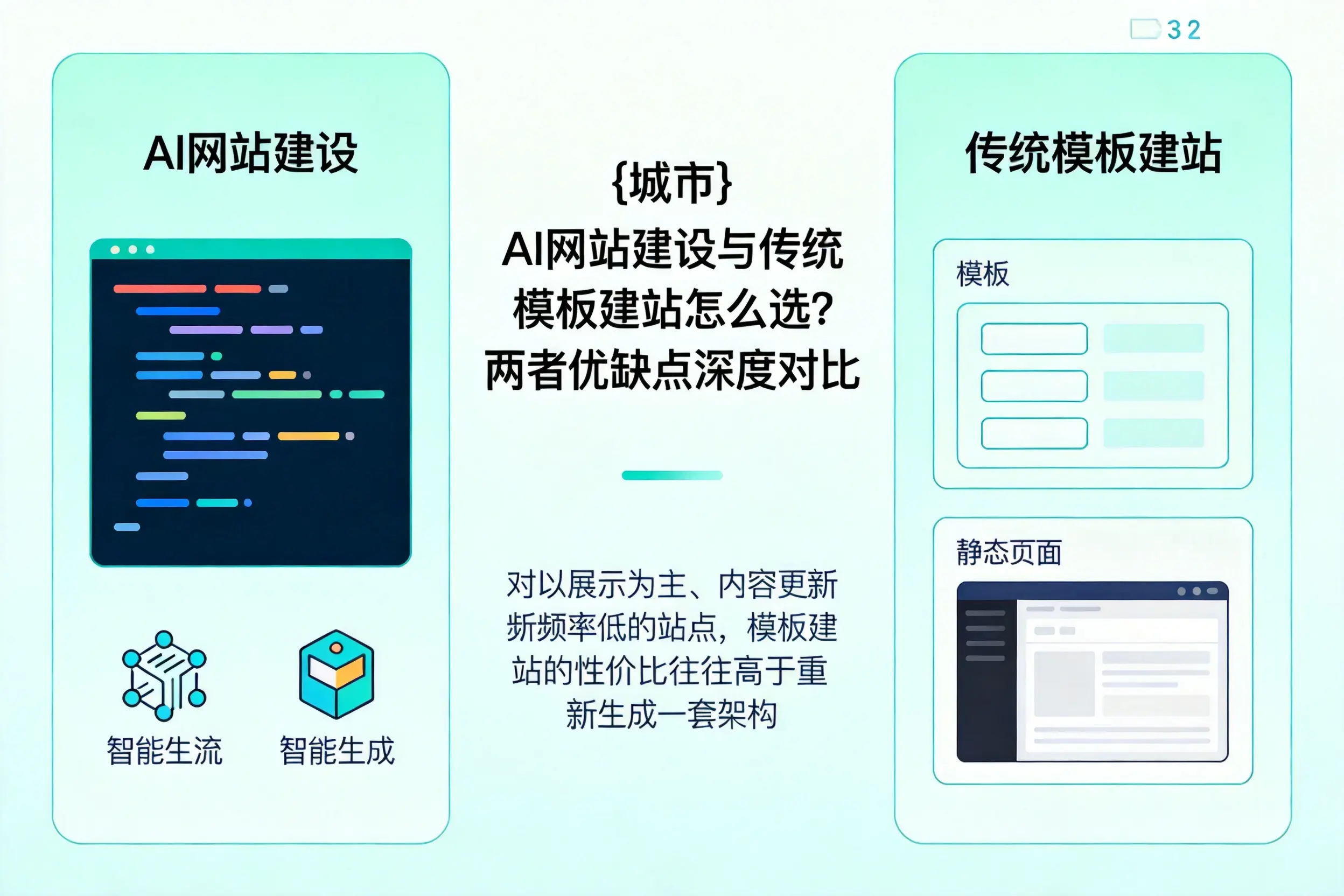 曲靖AI网站建设与传统模板建站怎么选?两者优缺点深度对比