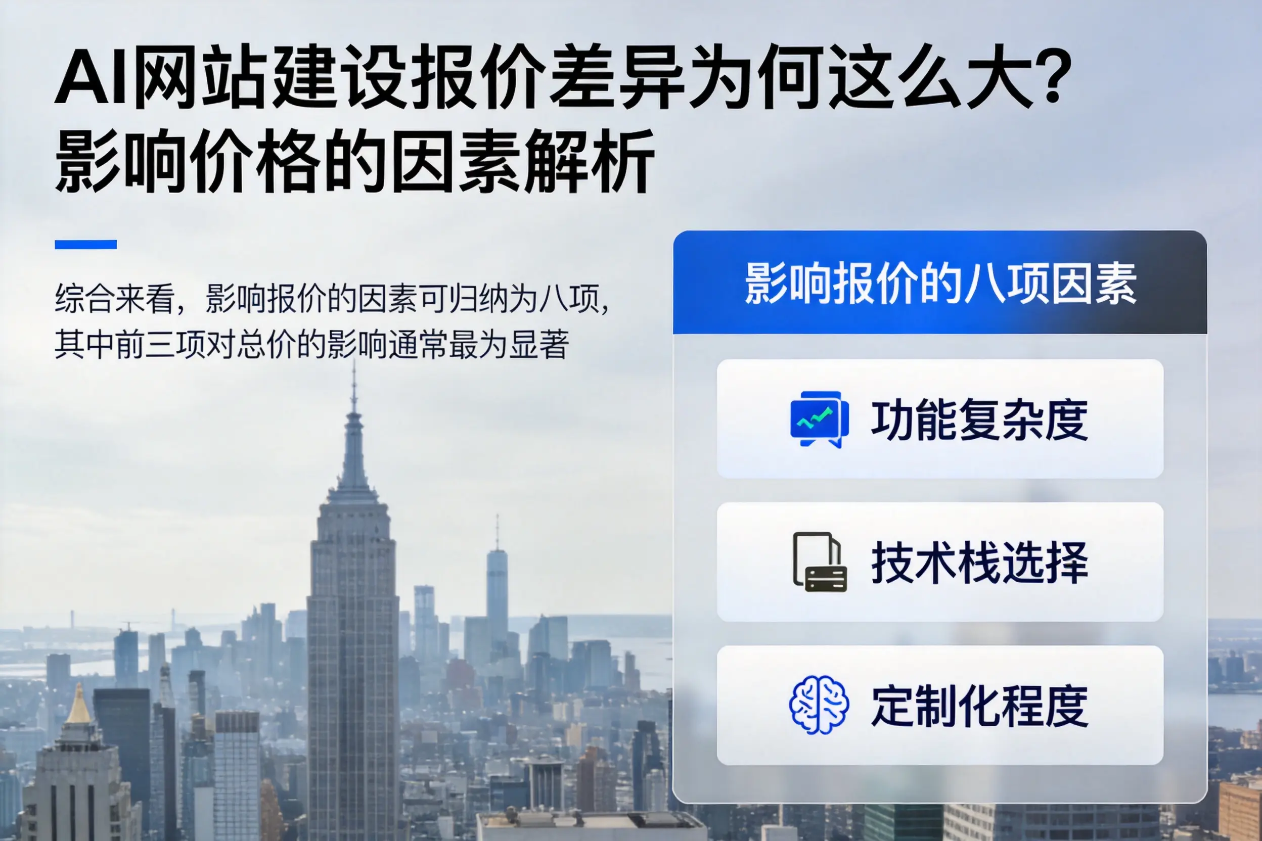 曲靖AI网站建设报价差异为何这么大?影响价格的因素解析