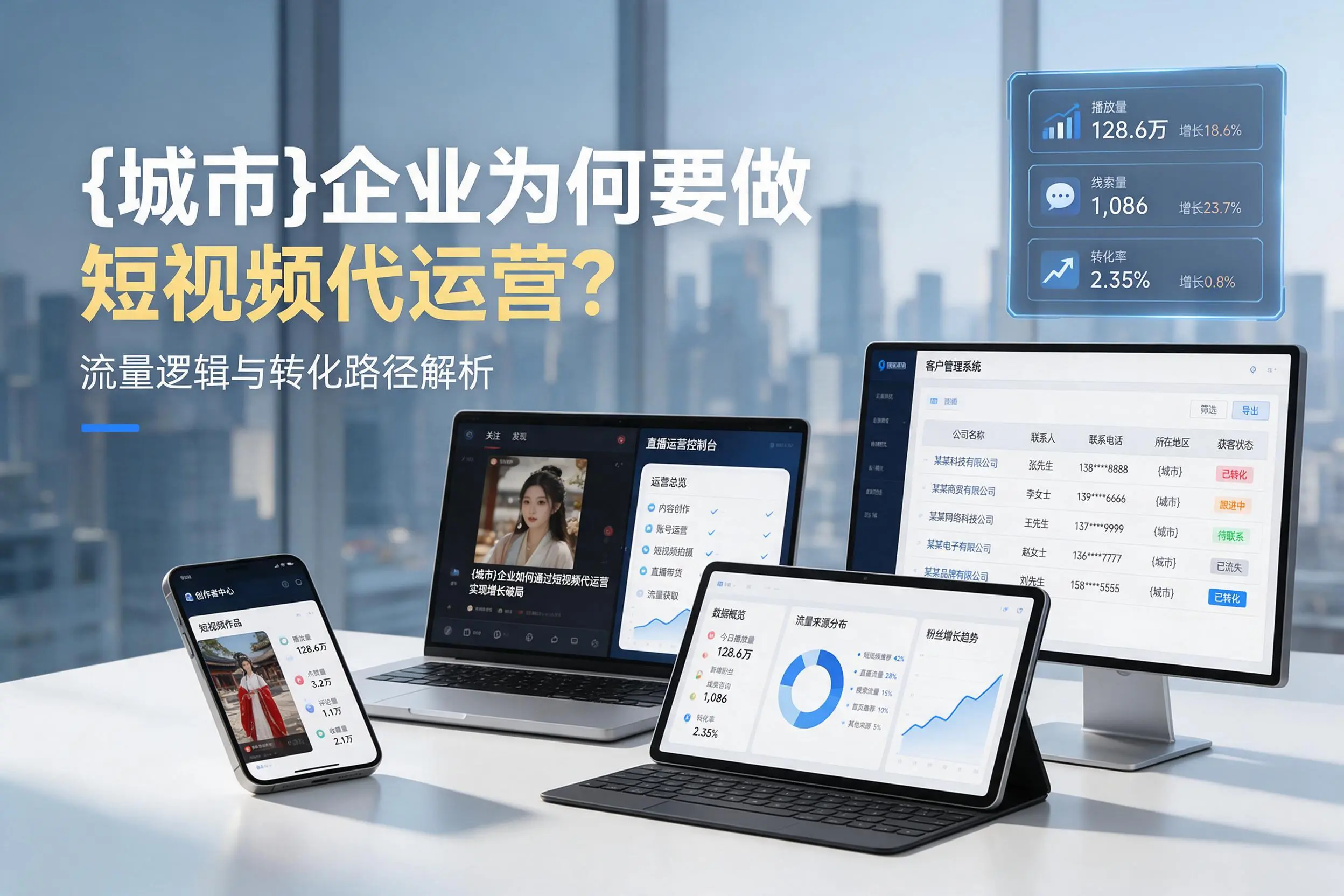 曲靖企业为何要做短视频代运营？流量逻辑与转化路径解析