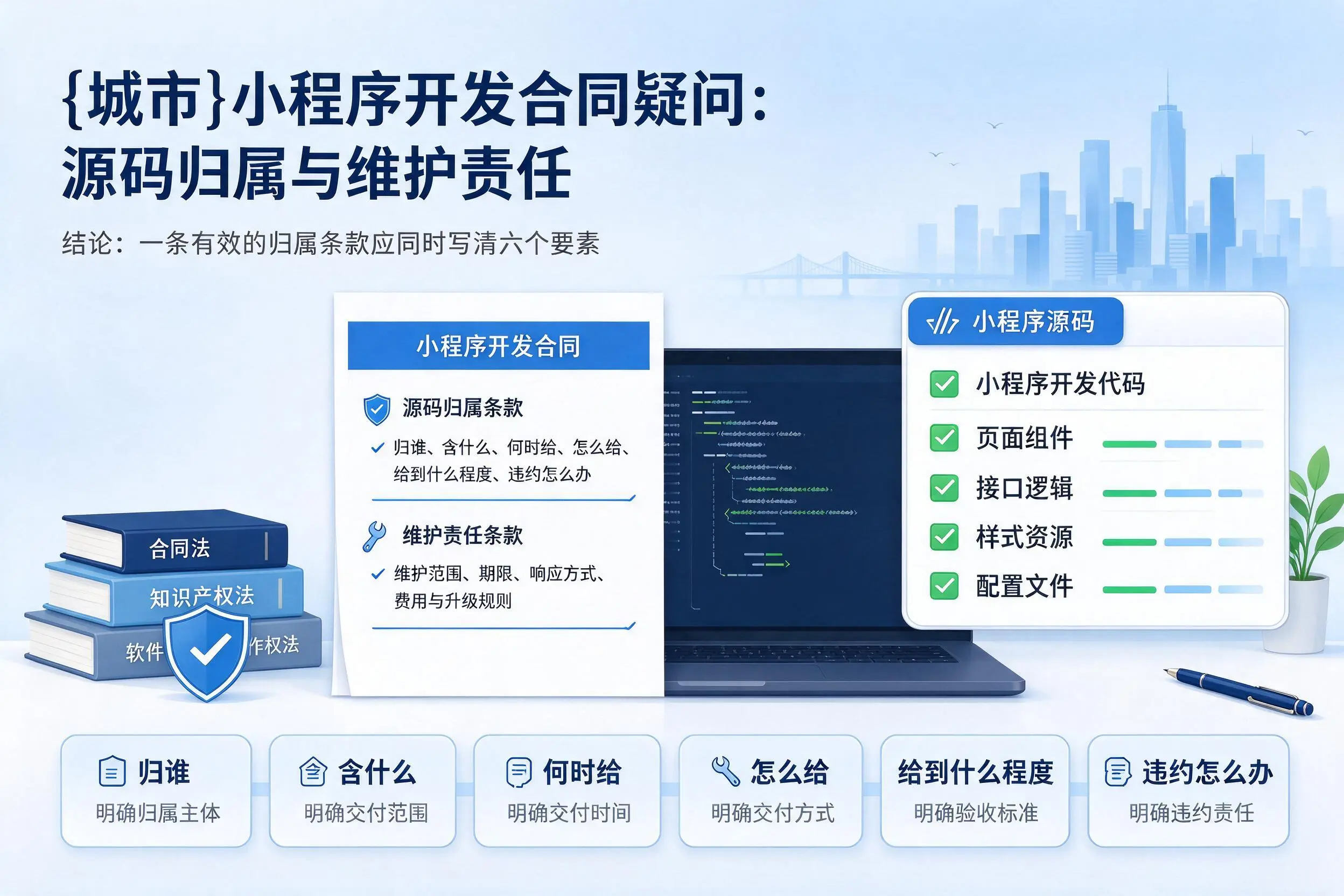 曲靖小程序开发合同疑问：源码归属与维护责任