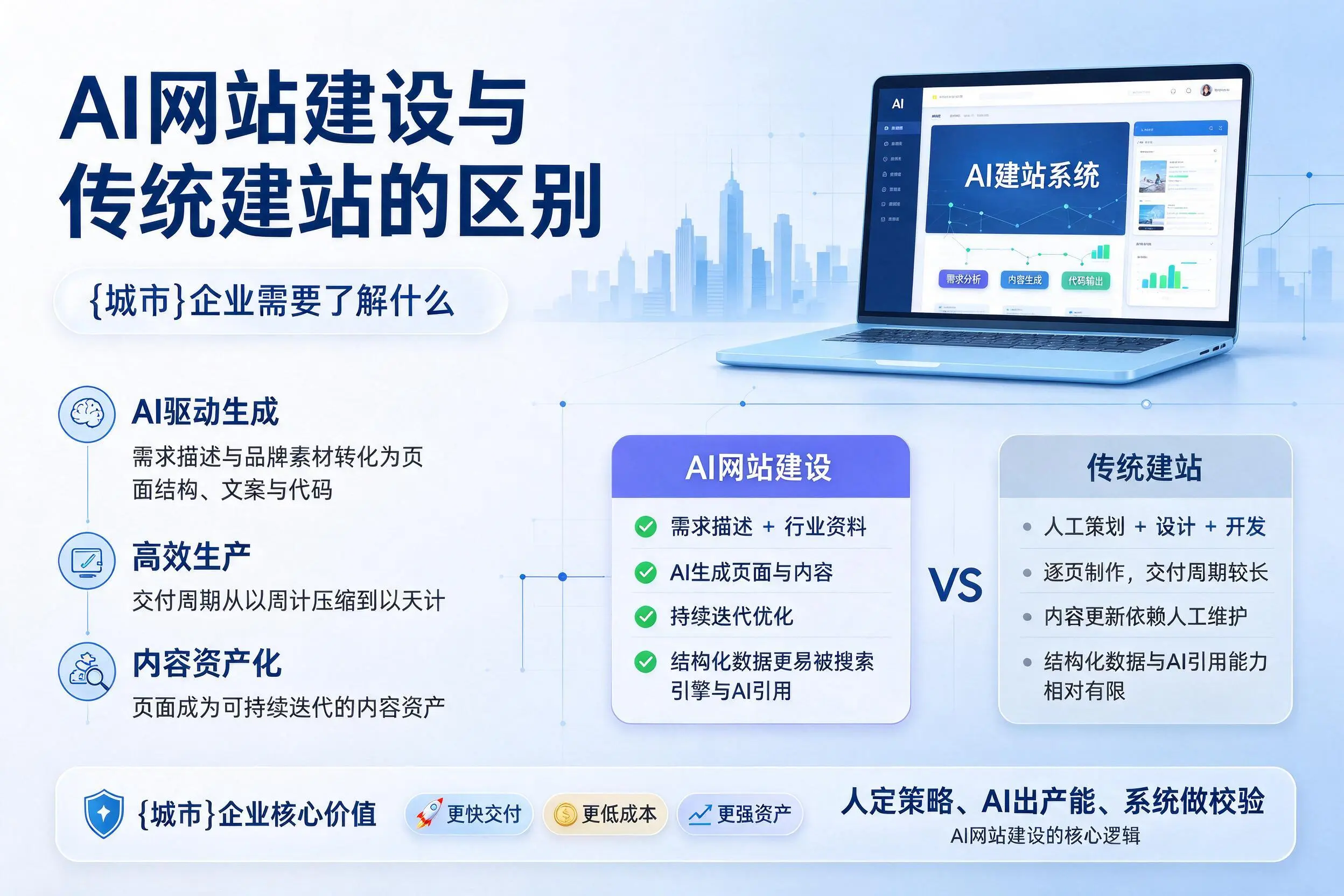 AI网站建设与传统建站的区别,曲靖企业需要了解什么
