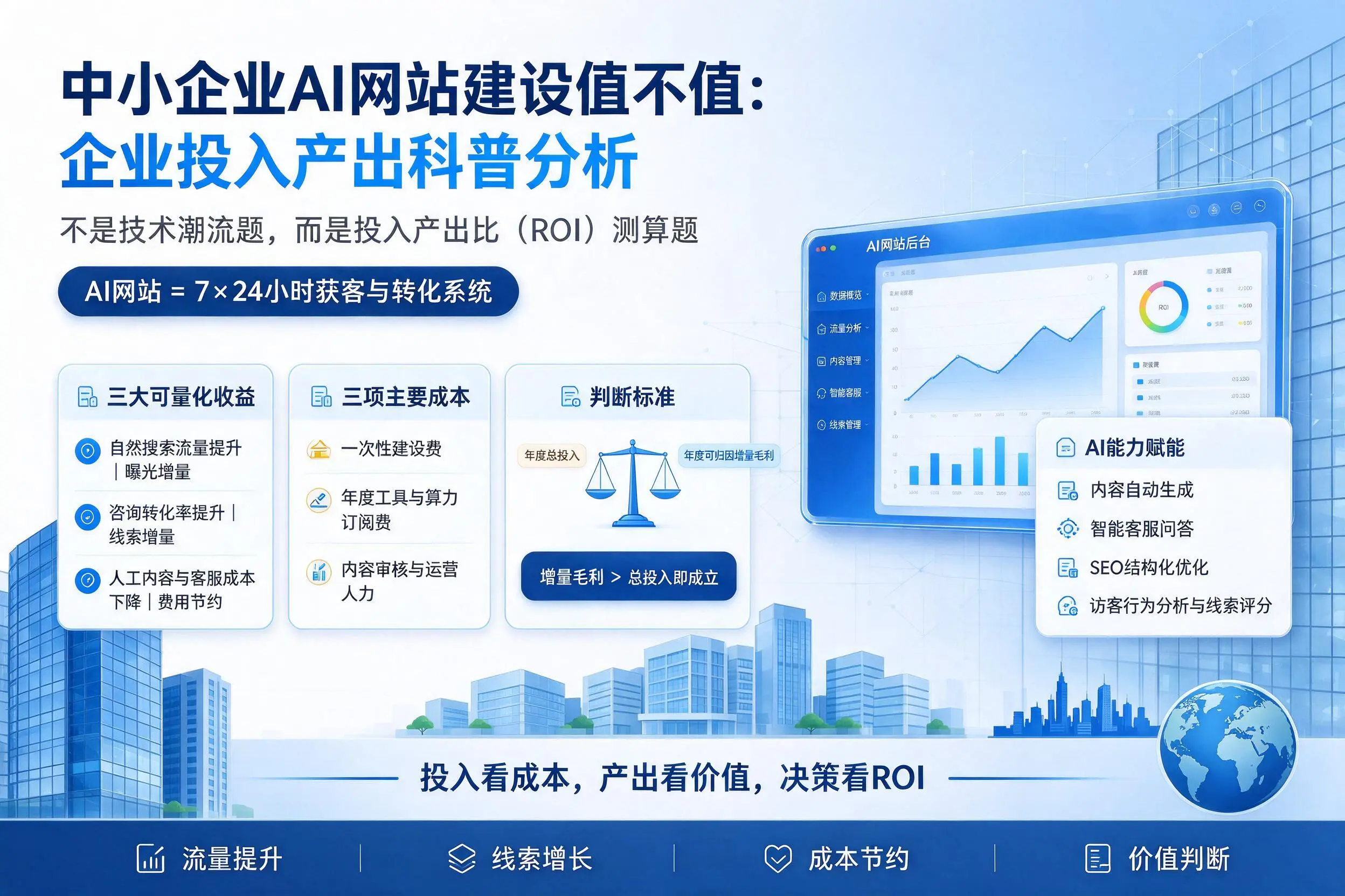 中小企业AI网站建设值不值:曲靖企业投入产出科普分析