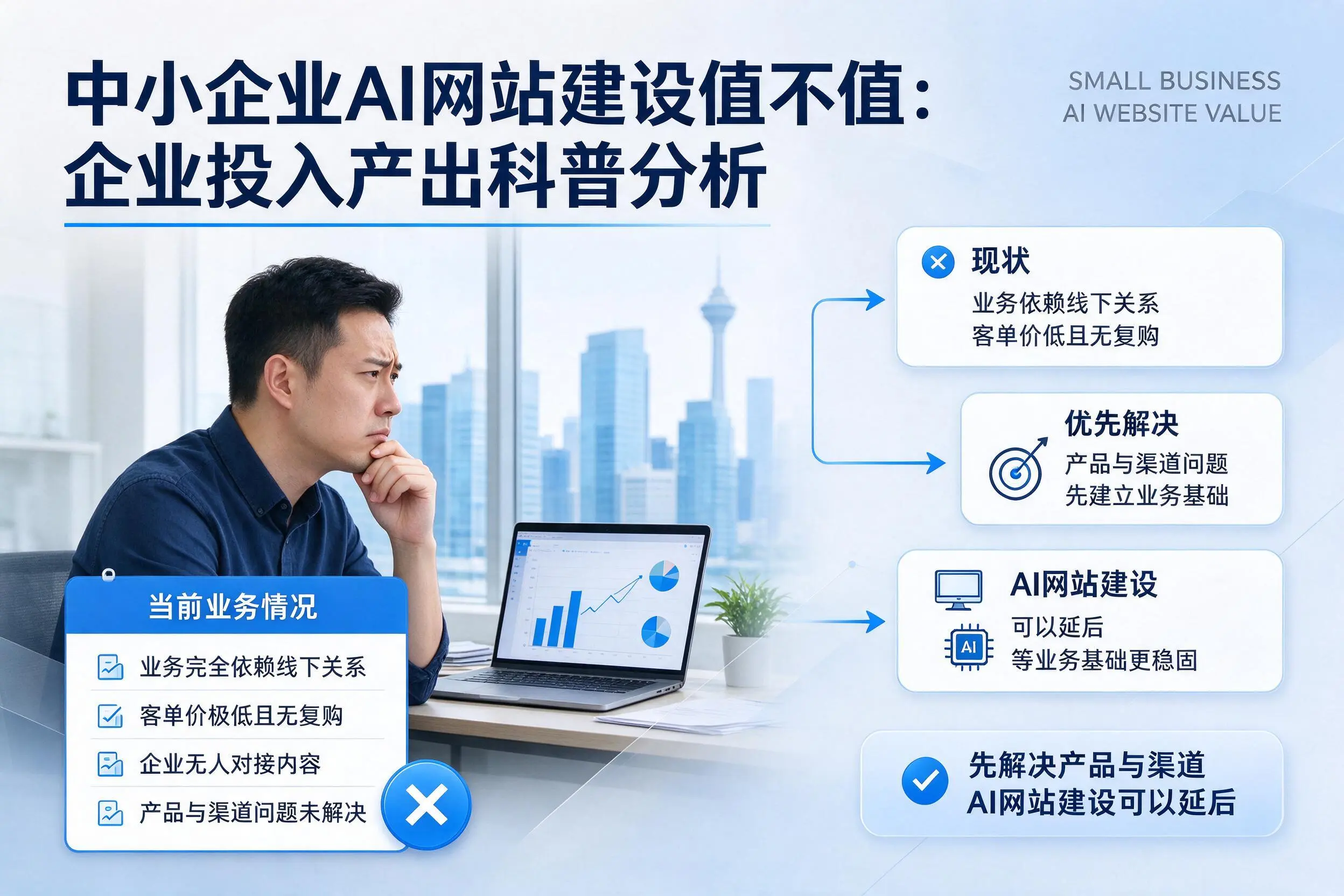 中小企业AI网站建设值不值:曲靖企业投入产出科普分析
