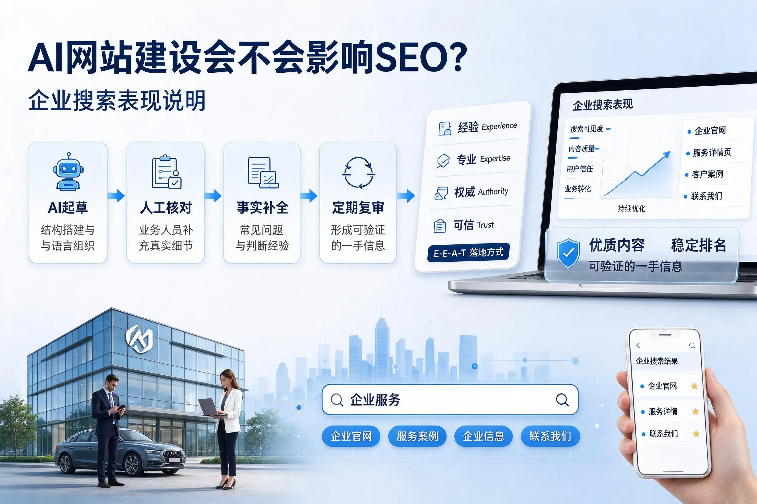 AI网站建设会不会影响SEO？曲靖企业搜索表现说明