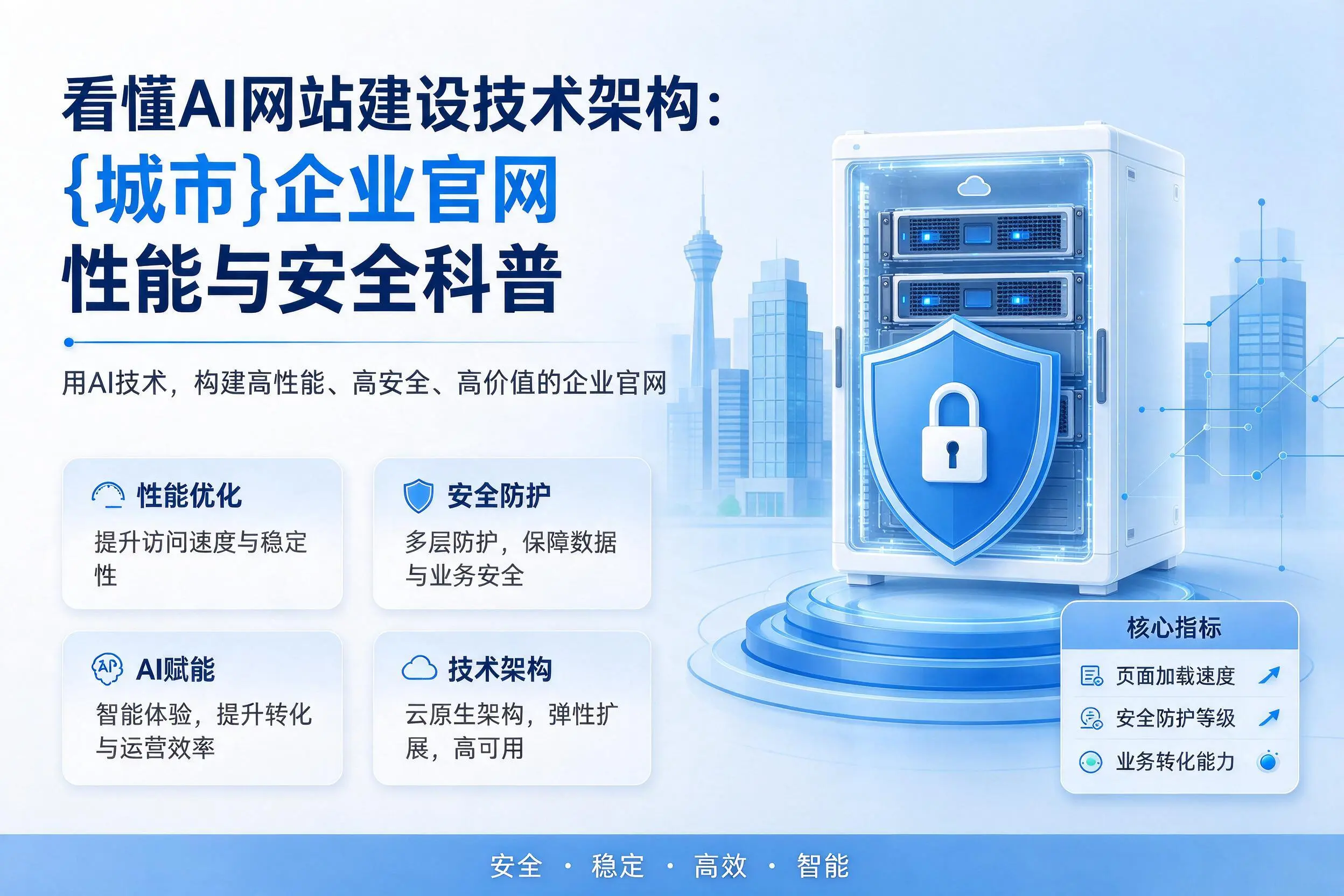 看懂AI网站建设技术架构：曲靖企业官网性能与安全科普