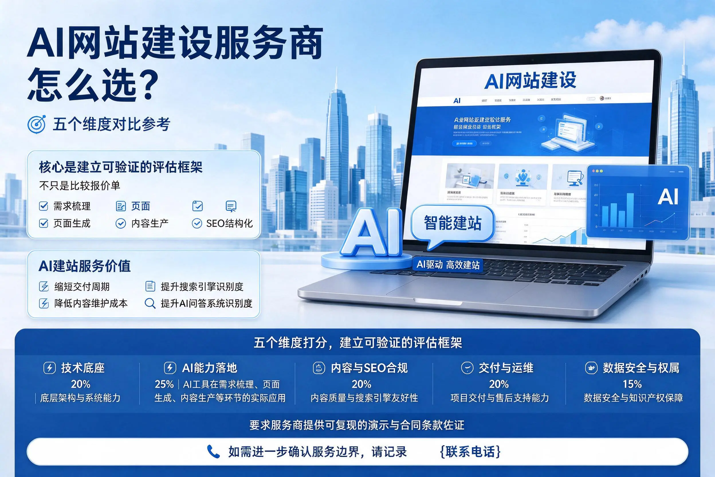 曲靖AI网站建设服务商怎么选？五个维度对比参考